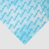 Papier Mousseline Blue Personalized Name (Détail)