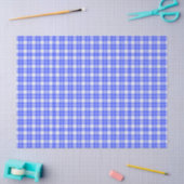 Papier Mousseline Blue Plaid (Artisanat)