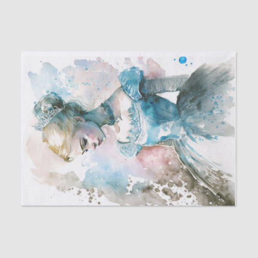 Papier Mousseline BLue Princess Aller à la balle (Recto)