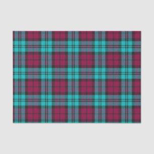 Papier Mousseline Blue Red Campbell Tartan Blackwatch Plaid