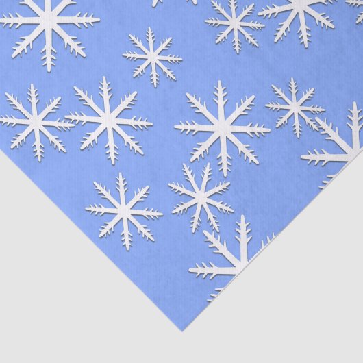 Papier Mousseline Blue Skies Snowflakes (Détail)