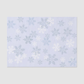 Papier Mousseline Blue Sky Vintage Snowflon Holiday