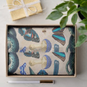 Papier Mousseline Blue Snakes Birds and Butterfly Decoupage (Cadeau)