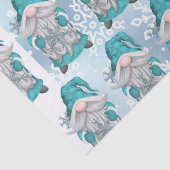 Papier Mousseline Blue Snowflake Gnome (Détail)