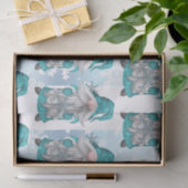 Papier Mousseline Blue Snowflake Gnome (Cadeau)