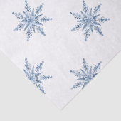 Papier Mousseline Blue Snowmen Christmas (Détail)