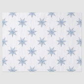 Papier Mousseline Blue Snowmen Christmas (Recto)