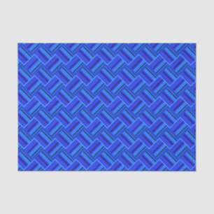 Papier Mousseline Blue stripes