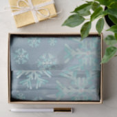 Papier Mousseline Blue Turquoise Winter Wonderland (Cadeau)