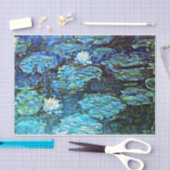 Papier Mousseline Blue Water-Lys, art (Artisanat)