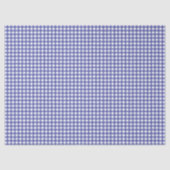 Papier Mousseline Blue White Gingham (Recto)