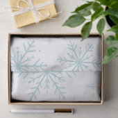 Papier Mousseline Blue & White Snowflake Sparkle Tissue Paper  (Cadeau)