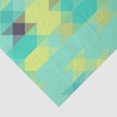 Papier Mousseline blue yellow turquoise yellow and aqua  (Détail)