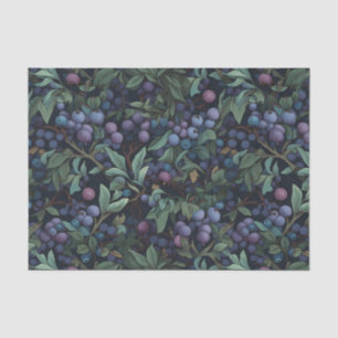 Papier Mousseline Blueberries vintages