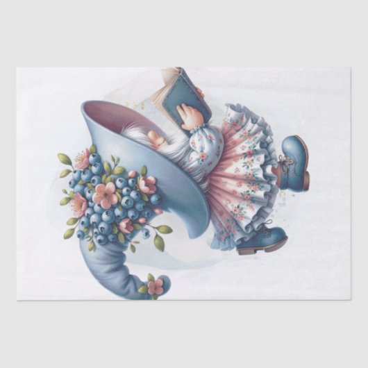 Papier Mousseline Blueberry Gnome (Recto)