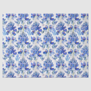 Papier Mousseline Bluebonnet Texas Wild Flower Motif