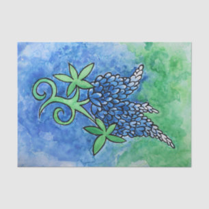 Papier Mousseline Bluebonnets du Texas