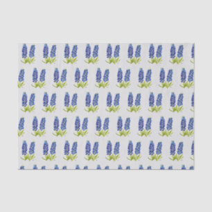 Papier Mousseline Bluebonnets Texas Floral Fleur sauvage Aquarelle