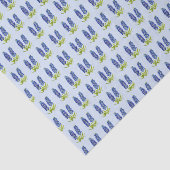 Papier Mousseline Bluebonnets Texas Floral Fleur sauvage Aquarelle T (Détail)