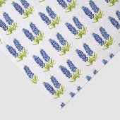 Papier Mousseline Bluebonnets Texas Flowers Fleur sauvage Aquarelle (Détail)