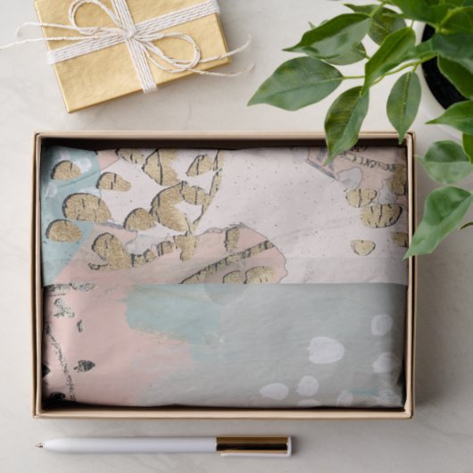 Papier Mousseline Blush & Gold I (Cadeau)