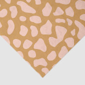 Papier Mousseline Blush Pink Cheetah Print Decoupage (Détail)