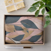 Papier Mousseline Blush Pink Gold Boho Collection Feuille tendance (Cadeau)