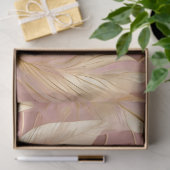 Papier Mousseline Blush Pink Gold Boho Modern Leaves Collection (Cadeau)