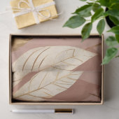 Papier Mousseline Blush Pink Gold Collection Feuille tendance Boho (Cadeau)