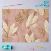 Papier Mousseline Blush Pink Gold Collection Feuille tendance Boho (Artisanat)