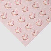 Papier Mousseline Blush Pink Hearts Birthday (Détail)