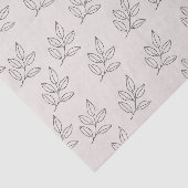 Papier Mousseline Blush Pink Small Business Minimalist Botanical (Détail)