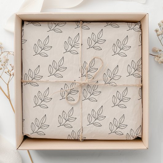 Papier Mousseline Blush Pink Small Business Minimalist Botanical