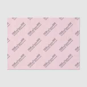 Papier Mousseline Blush Rose Élégant Logo de Marque de Luxe