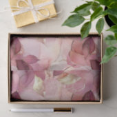 Papier Mousseline Blush Rose Feuilles Dorées Baby Shower (Cadeau)