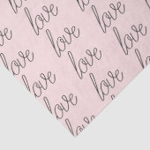 Papier Mousseline Blush rose Grey Love (Détail)