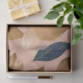 Papier Mousseline Blush Rose or Boho Feuilles Collection populaire (Cadeau)