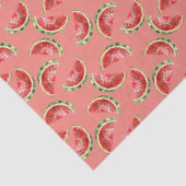 Papier Mousseline Blush Rose Red Green Watermelons Birthday (Détail)