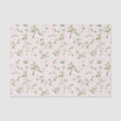 Papier Mousseline Blush White Floral Bridal Shower (Recto)