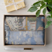 Papier Mousseline Boardwalk on the Beach à Trouville par Monet (Cadeau)