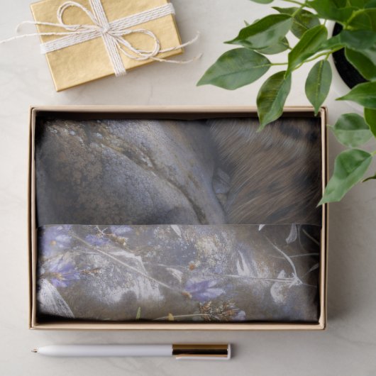 Papier Mousseline Bobcat avec découpage Fleur sauvage (Cadeau)