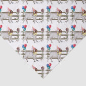 Papier Mousseline Boer Chèvre Motif Anniversaire Fête Tissu Papier (Détail)