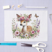 Papier Mousseline Boeuf de bois mignon décapant cerf (Artisanat)