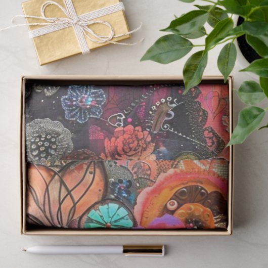 Papier Mousseline Bohemia Tapestry Hippie Decoupage (Cadeau)