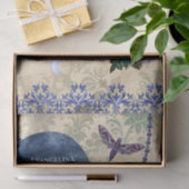 Papier Mousseline Boho Blue Purple Owen Moon (Cadeau)