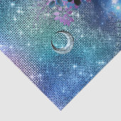 Papier Mousseline Boho Blue Purple Owen Moon (Détail)