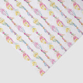 Papier Mousseline Boho Bohemian aquarelle papier tissu d'art (Détail)