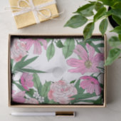 Papier Mousseline Boho chic jardin fleuri design (Cadeau)