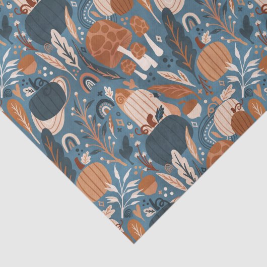 Papier Mousseline Boho Citrouille Fall (Détail)
