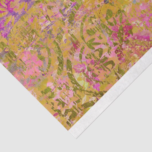 Papier Mousseline Boho Collage texture découpage (Détail)